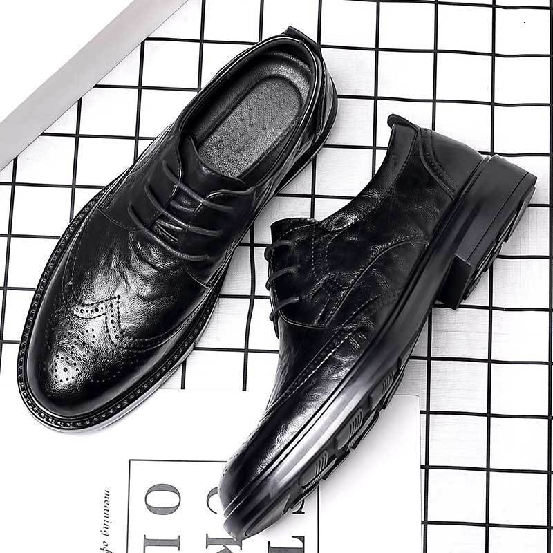 Classic Business Shoes Men Brogues Formal Leather Shoes For Men High Quality Social Party Shoes Mens Dress Shoes 260428