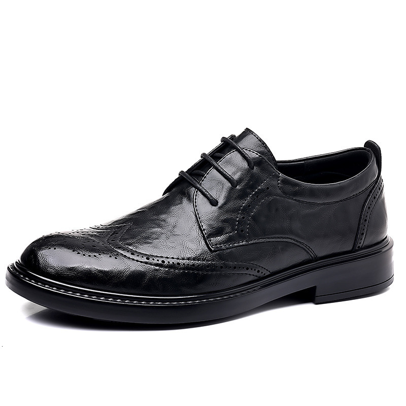 Classic Business Shoes Men Brogues Formal Leather Shoes For Men High Quality Social Party Shoes Mens Dress Shoes 260428