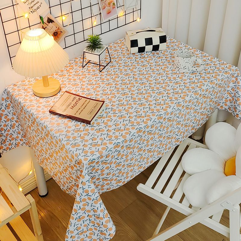 YL-38682 Custom PVC tablecloth, waterproof and oil-proof, desk decoration, dustproof tablecloth, coffee table mat