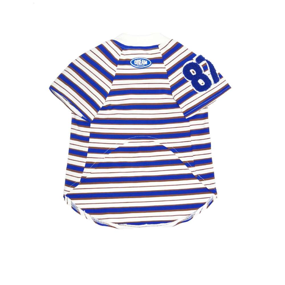 Direct From The Manufacturer: Summer Thin Striped T-Shirt Dogs, Anti-Shedding, Suitable For Small Medium-Sized Dogs Like Teddy And Pomeranian Bamubi - view 6