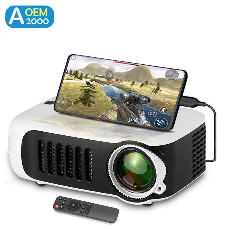 A2000 Mini Portable Home Cinema 3D LED Video Projector 4K 1080P Gaming Laser Beamer with HD Port for Smart TV Box 26L0522