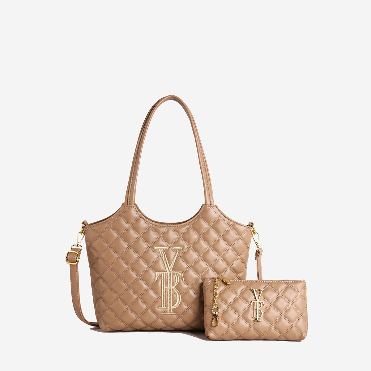 2026 Light Luxury Casual Diamond Lattice Versatile Designer Shoulder Bag Large Capacity Composite Tote Bag for Women - view 5