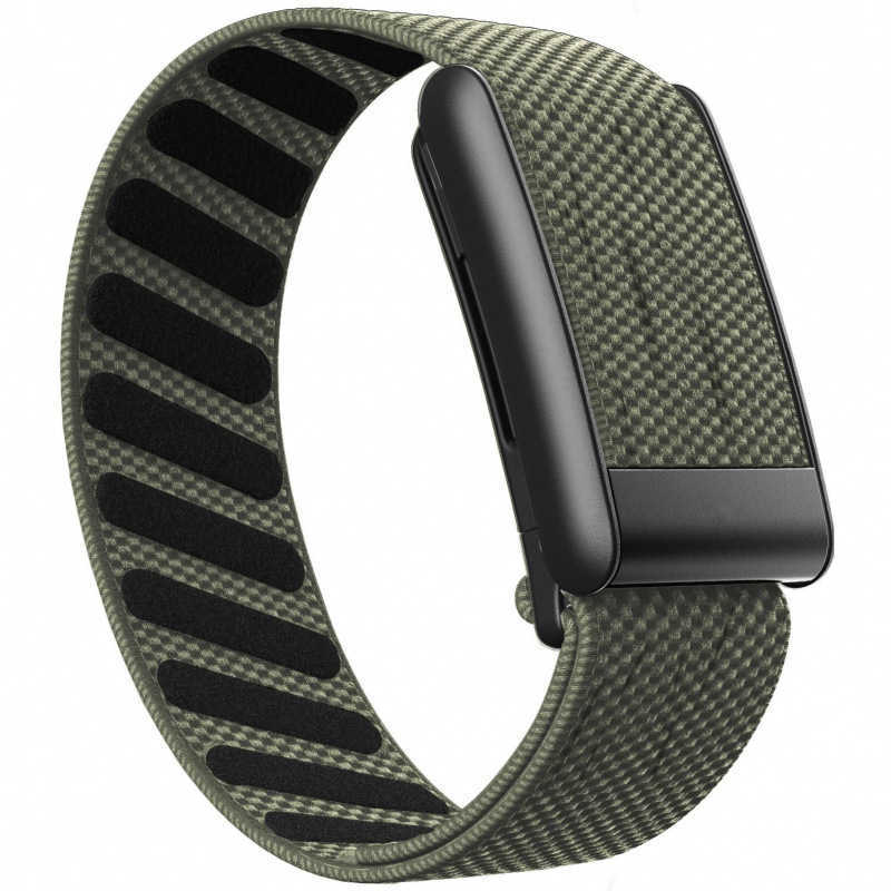 Suitable for Whoop 5.0 PEAK fitness band with elastic nylon strap and MG buckle in black metal frame.J260514