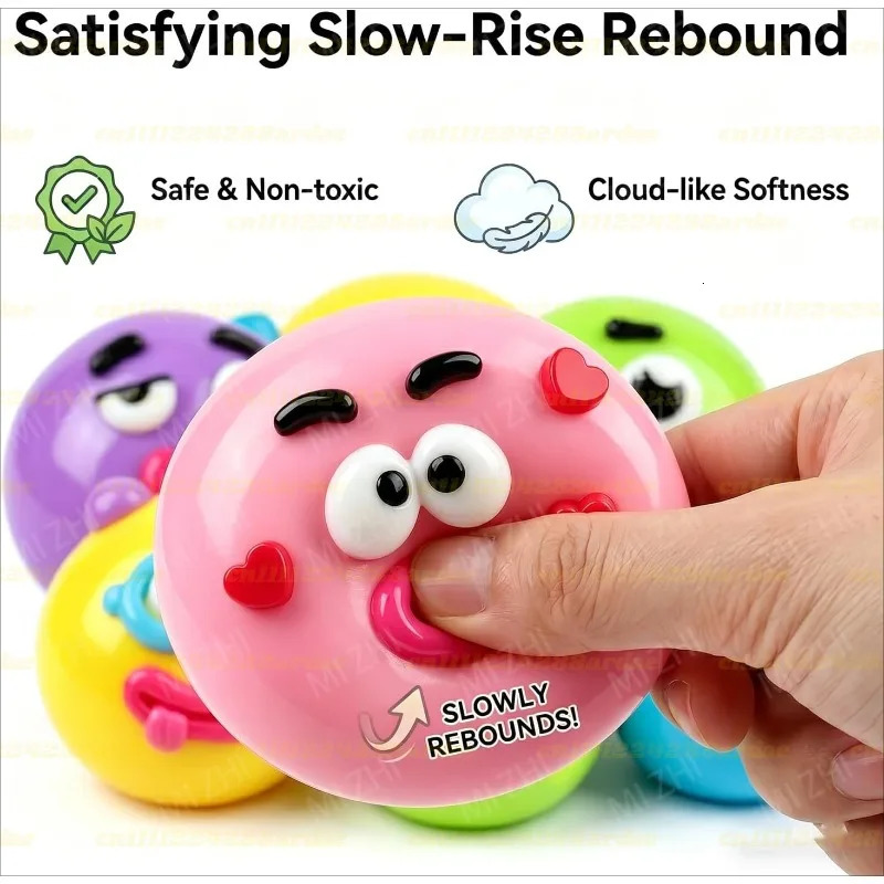 2026 Smushers Squishy Curiosities Dog Face Swap Toy Soft Moldable Cute Slow Rise Squeeze stress relief toy 260522