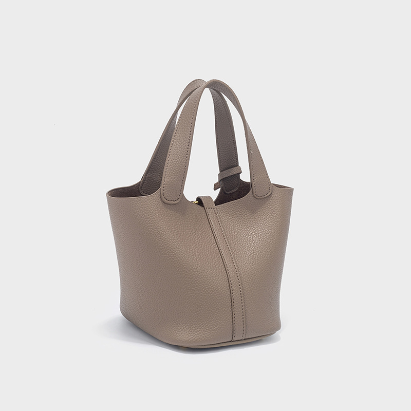 Designer Vegetable Basket Hot Sale New Lychee Pattern Handbag Light Luxury Niche High End Bucket Bag Wholesale - view 5