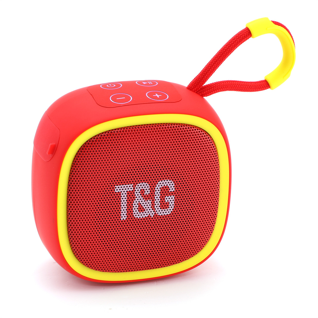 TG659 Portable Wireless Speaker Mini Wireless Stereo Sound Box with FM Radio TF Card Hands-Free Call for Outdoor Travel Home