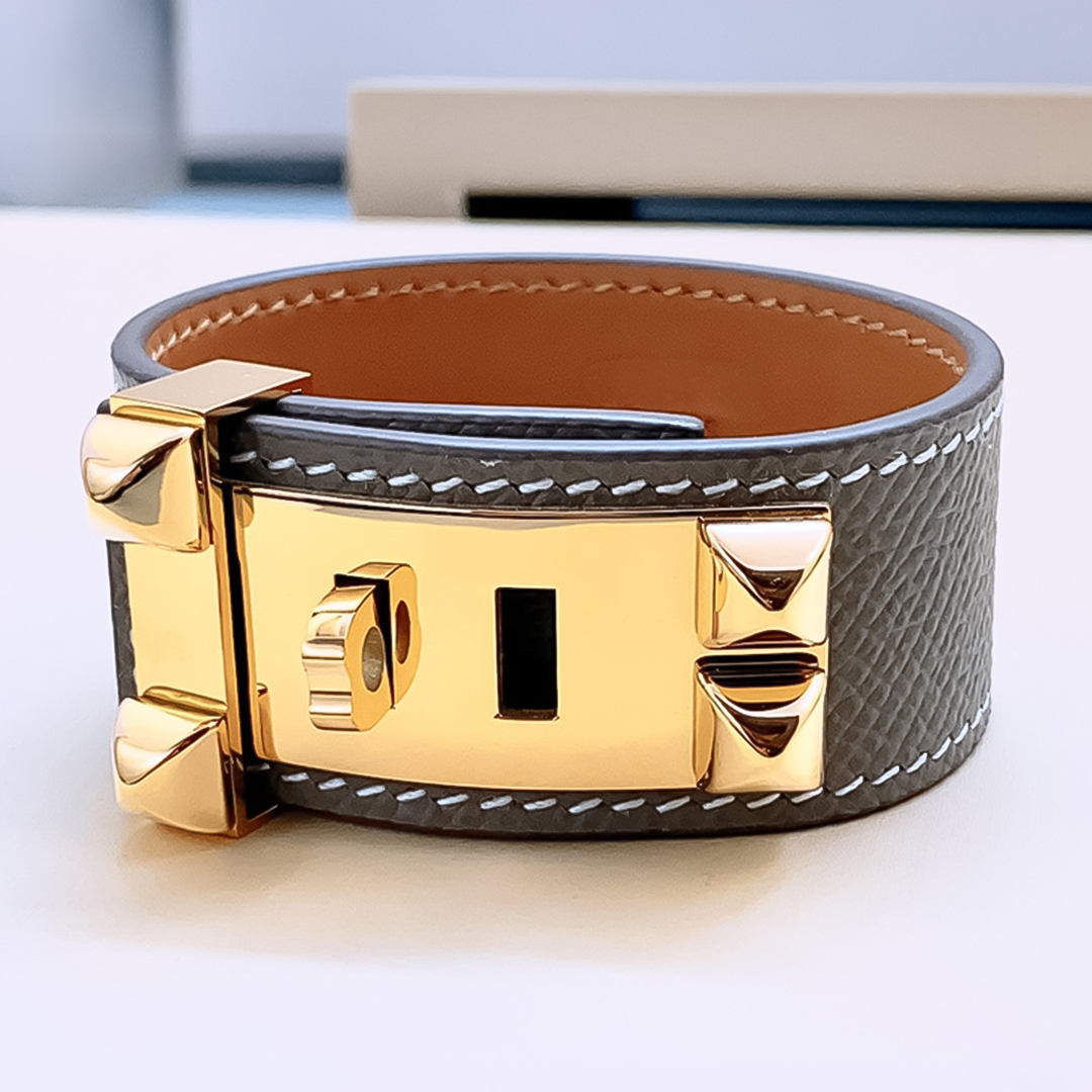 Designer Bracelet Bracelet for Women Stainless Steel 18K Gold Plated Bangle Leather Bangles Luxury Jewlery Designer for Women Vintage Free Shipping Buy One Get One