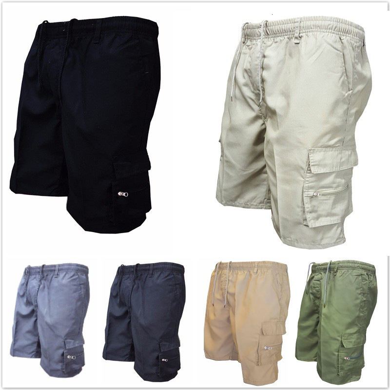 Mens work shorts 2025 summer new style loose multi-pocket outdoor sports shorts 250820