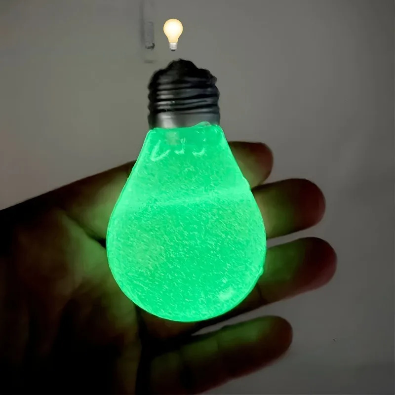 Squishy Light Bulb Maltose Luminous Squeeze Toy Slow Rebound Sensory Fidget Anxiety Relief Novelty Funny Decompression Gift 260522