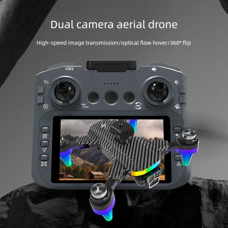 R7 4.3 Inch Large Screen Drone HD Shooting Quadcopter Long Battery Life Remote Control Aircraft Outdoor Flying Toy Wholesale CKS