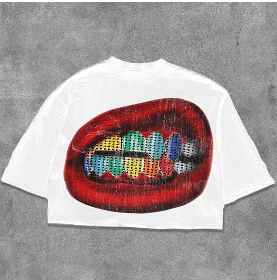 Men's T Shirts 2025 Number Nine 04S Skull Print Printed Short Sleeve T-shirt Men And Women Dark European American Top High Quality