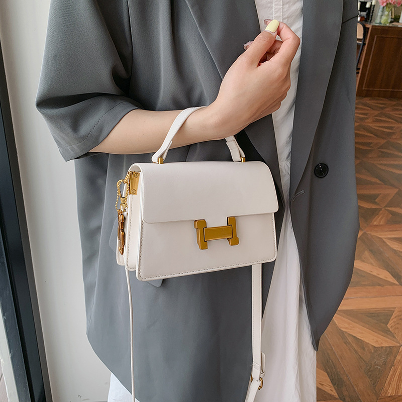 Designer Bag 2026 New Fashion Trend Korean Style Casual Solid Color Small Square Bag, Versatile Textured Shoulder, Handheld, and Crossbody Bag