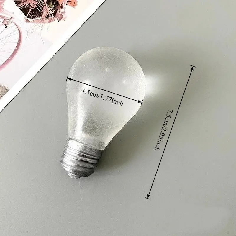 Squishy Light Bulb Maltose Luminous Squeeze Toy Slow Rebound Sensory Fidget Anxiety Relief Novelty Funny Decompression Gift 260522