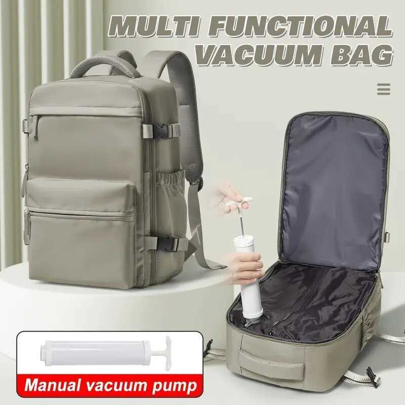 Multi-functional expandable backpack for men and women, large capacity luggage, outdoor bag, water-resistant, large-sized travel backpack with dual H2