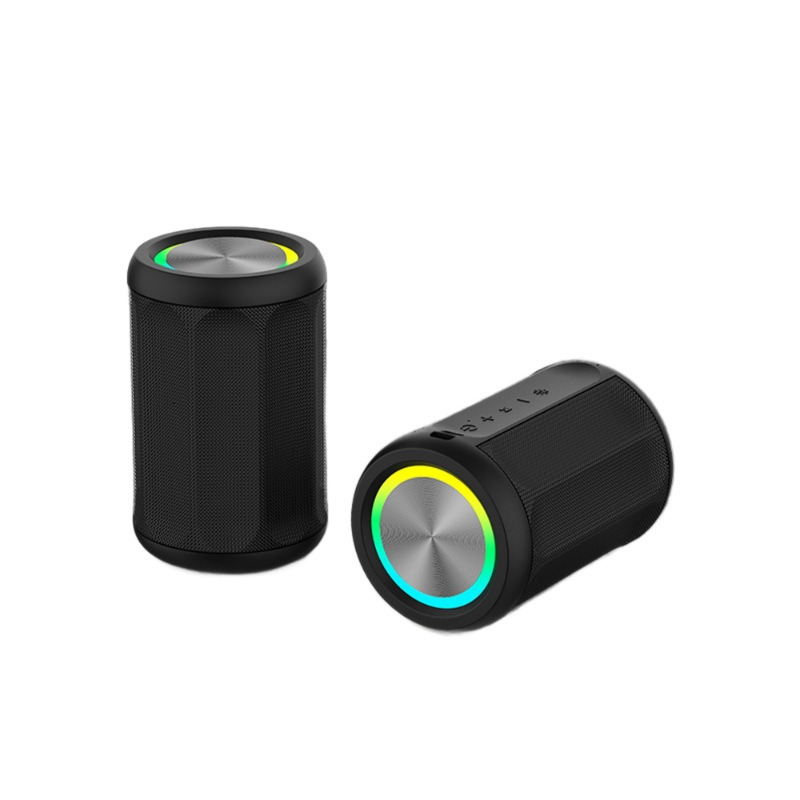 New Mini Fabric Bluetooth Speaker Wireless TWS Interconnected Stereo Portable Colorful Speaker