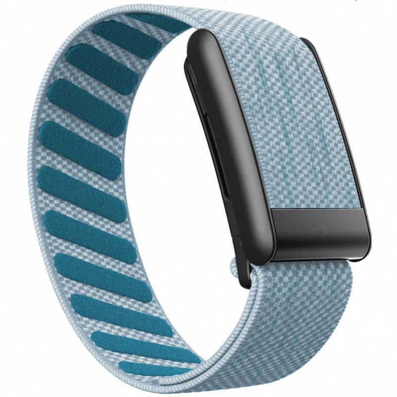 Suitable for Whoop 5.0 PEAK fitness band with elastic nylon strap and MG buckle in black metal frame.J260514