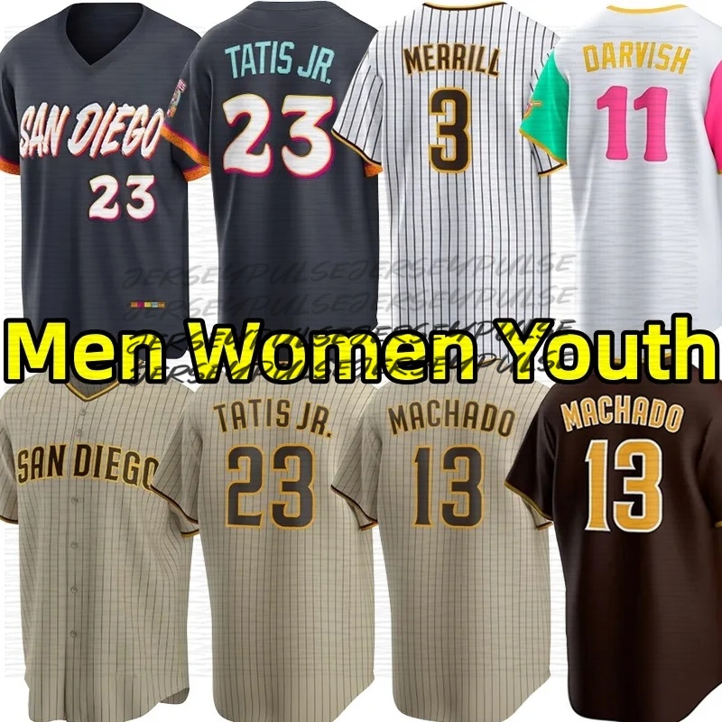 San DiegoS Padres Jersey Fernando Tatis Jr Jackson Merrill Xander Bogaerts Manny Machado Mason Miller Yu Darvish Dave Winfield padre city connect Base