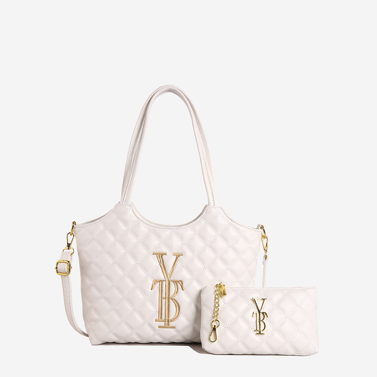 2026 Light Luxury Casual Diamond Lattice Versatile Designer Shoulder Bag Large Capacity Composite Tote Bag for Women - view 3