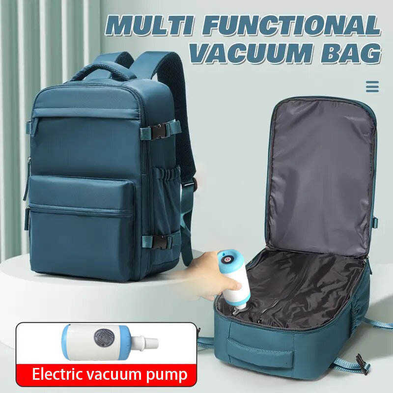 Multi-functional expandable backpack for men and women, large capacity luggage, outdoor bag, water-resistant, large-sized travel backpack with dual H2