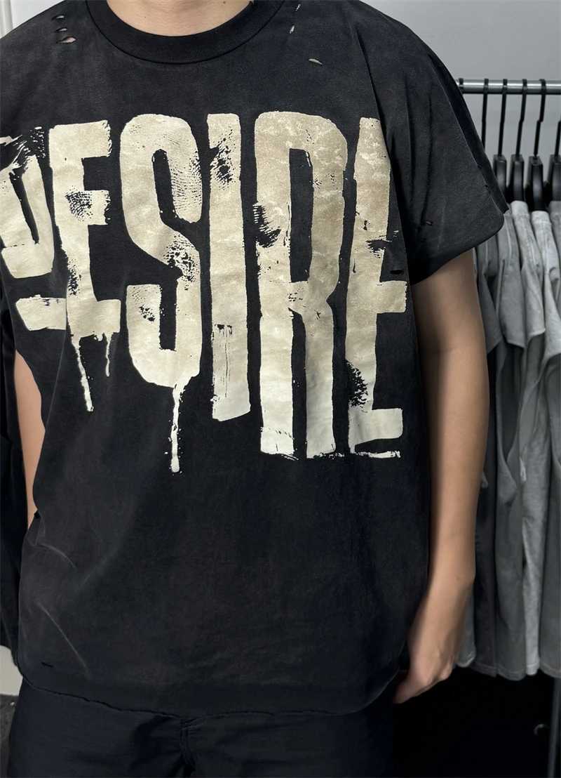 Washed Saint Punk art limited edition BOX TEE Hand Worn Vest T-Shirts Men Women T Shirt H260522 - view 7