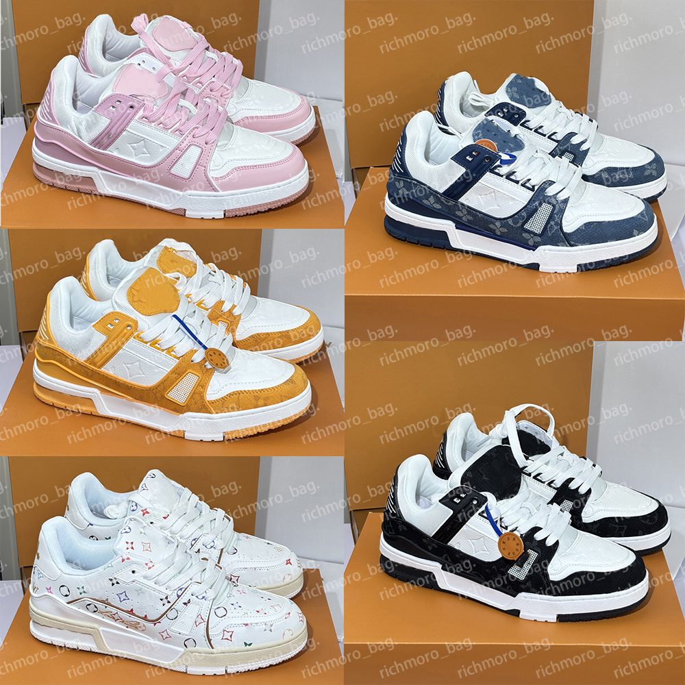 Designer shoes low trainers Vintage Designer Sport Shoes Casual Sneaker Cowhide Upper Breathable Insole Non Slip Rubber Outsole Fashion Low Top Sports Shoe For 222