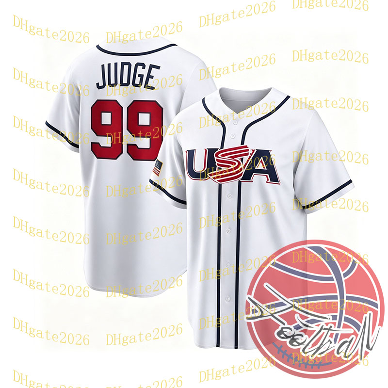 Custom Baseball Jersey Men Women Children Red Blue White Any name Any number 99 Judge Free Shipping New Arrival High Quality