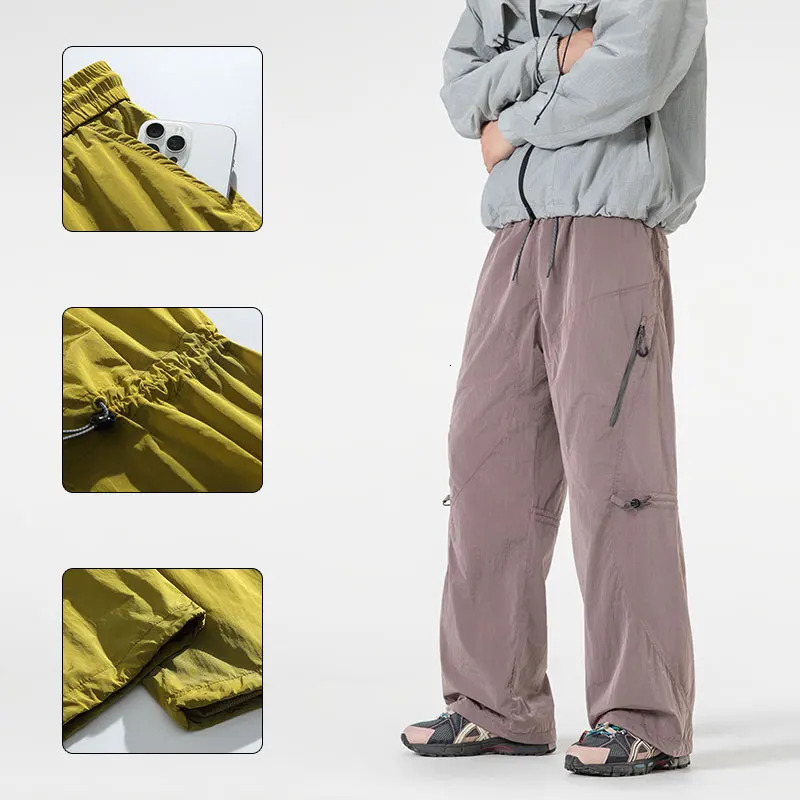 Men Hiking Pants Outdoor Waterproof Windproof Climbing Camping Pant Breathable Lightweight Mountaineering Fishing Cargo Trousers 260521 - view 4