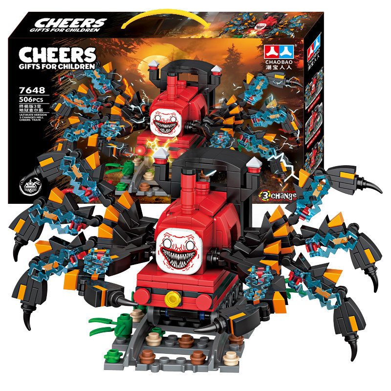 Game ChooChoo Charles Building Blocks Demonic Spider Train Animal Monster Figures Bricks MOC Toys For Children Gifts 250918