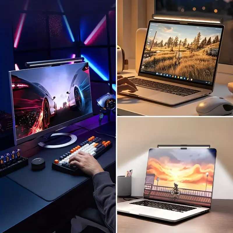 RGB Monitor Light Bar with Stepless Dimming USB Powered Hanging LED Lamp for Desktop Work and Gaming C260521 - view 6