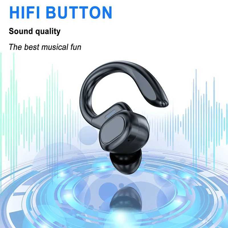 Wireless Earbuds Sport 53 Headphones with Noise Cancelling Mic 75H HiFi Stereo Over Ear Bud LED Display USB-C IPX6 C260522 - view 4