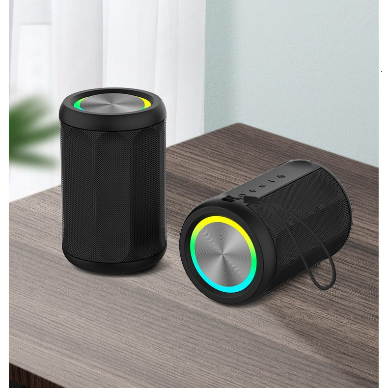 New Mini Fabric Bluetooth Speaker Wireless TWS Interconnected Stereo Portable Colorful Speaker