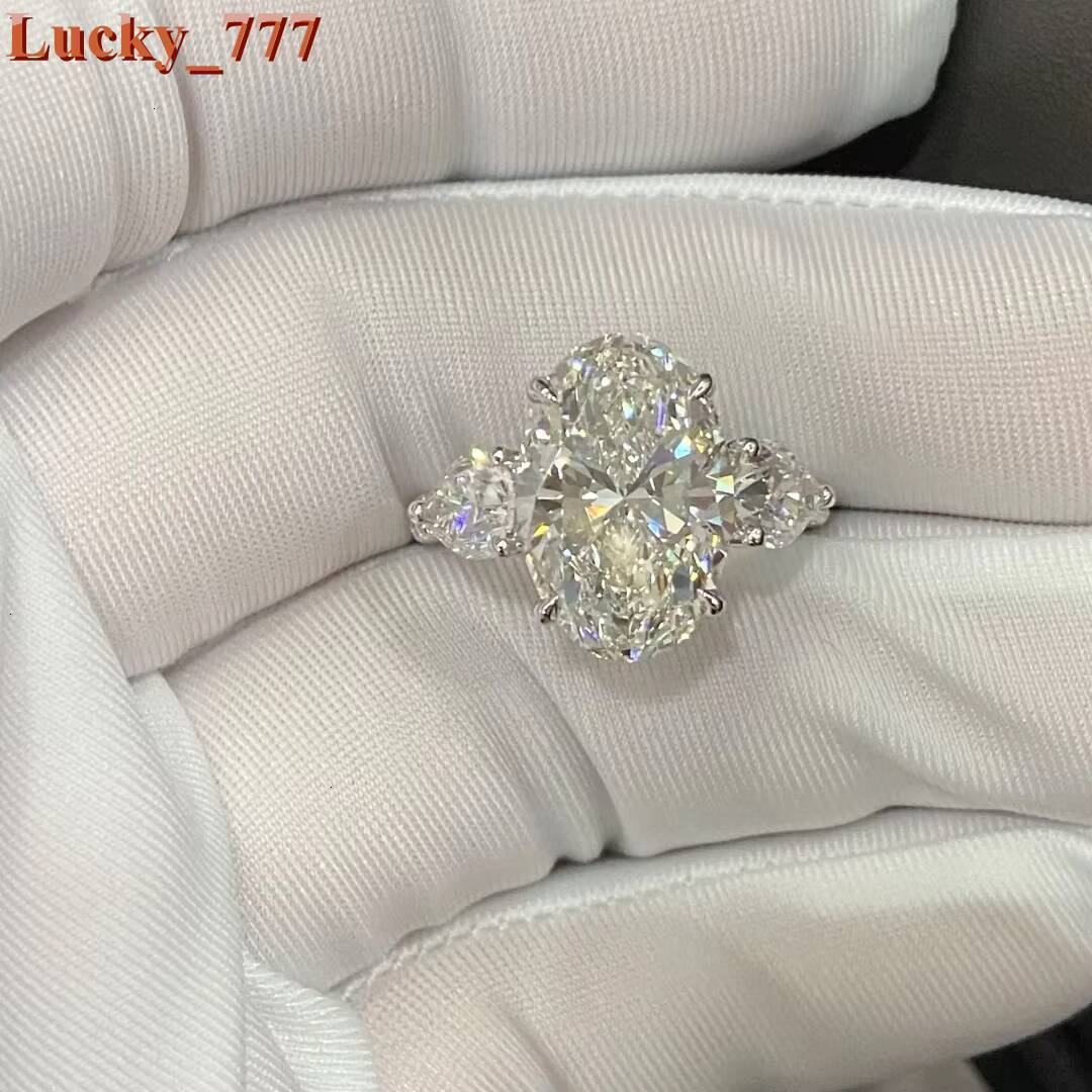 2026 Women Accessories Jewelry IGI Certification 18K Gold Plated Lab Grown Diamond Oval Cut S925 Silver Ring - view 3