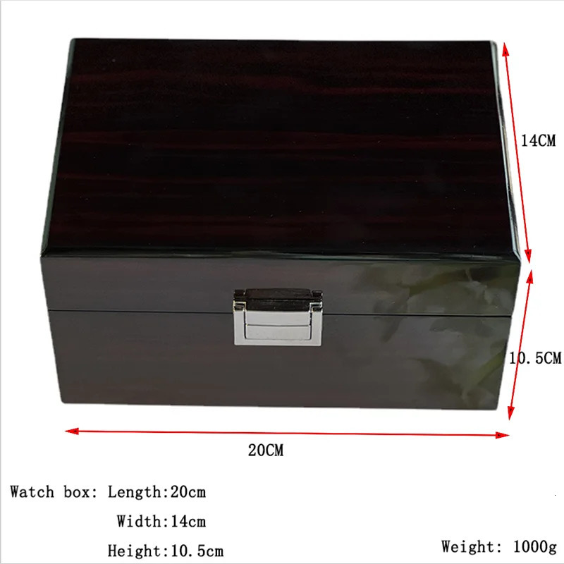 Premium Solid Wood Lacquer Watch Box Jewelry Storage Case High-End Display Buffer for Watches And Jewelry Premium Gift Wrapping 260522 - view 7
