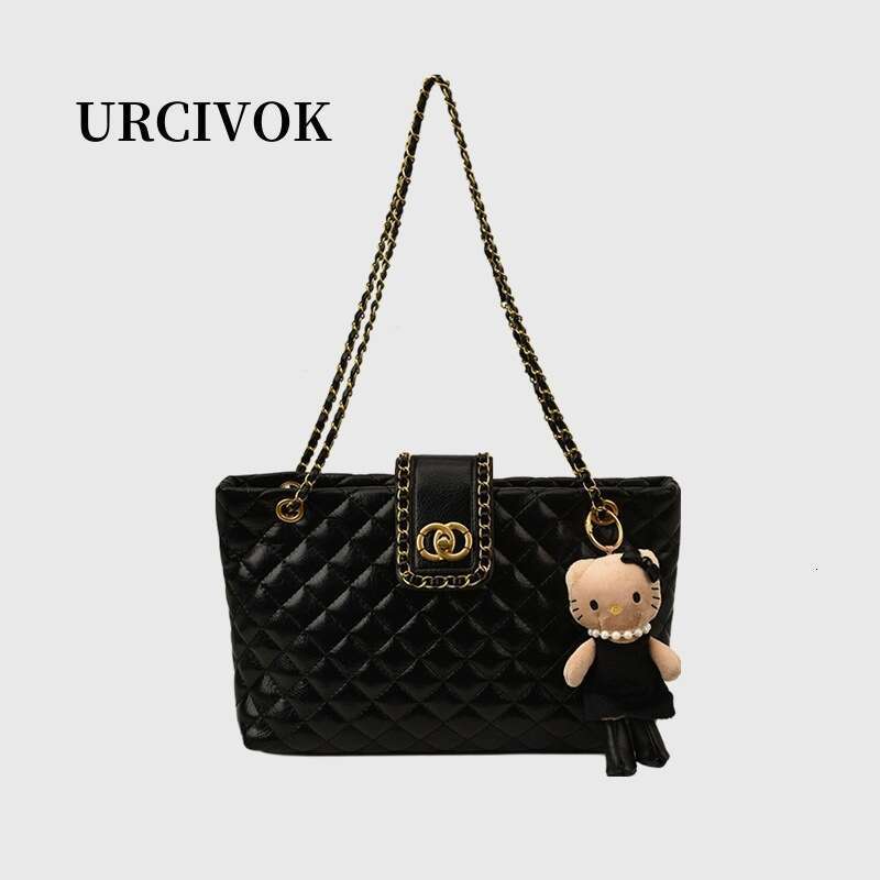 Ladies' single shoulder bag Designer Bag Women's large capacity quilted tote bag, new fashionable single shoulder crossbody bag, briefcase b - view 5