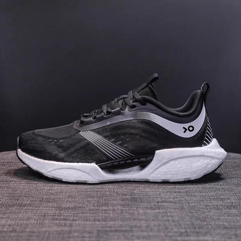 Women's Lightweight White-Orange Gradient Mesh Running Shoes With Breathable Upper Outfit Daily big size