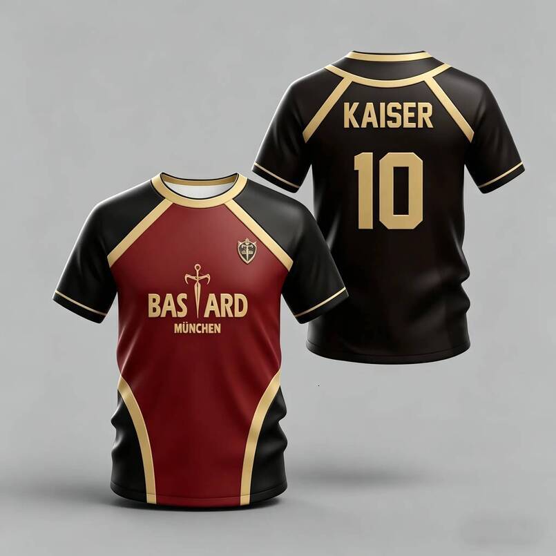 Anime children's t-shirt, new model 2026, anime football team, 3D printed, loose fit, casual style, round neck, short sleeves.