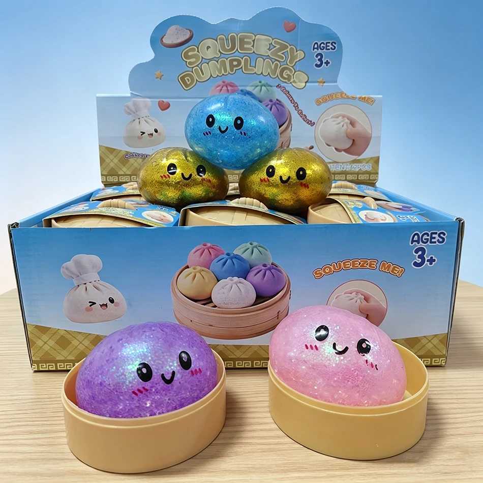 Glitter Dumpling Blind Box Glitter Dumpling Squishy with Box Dumplings Sensory Squeeze Toy for Stress Relief Toys Z260523