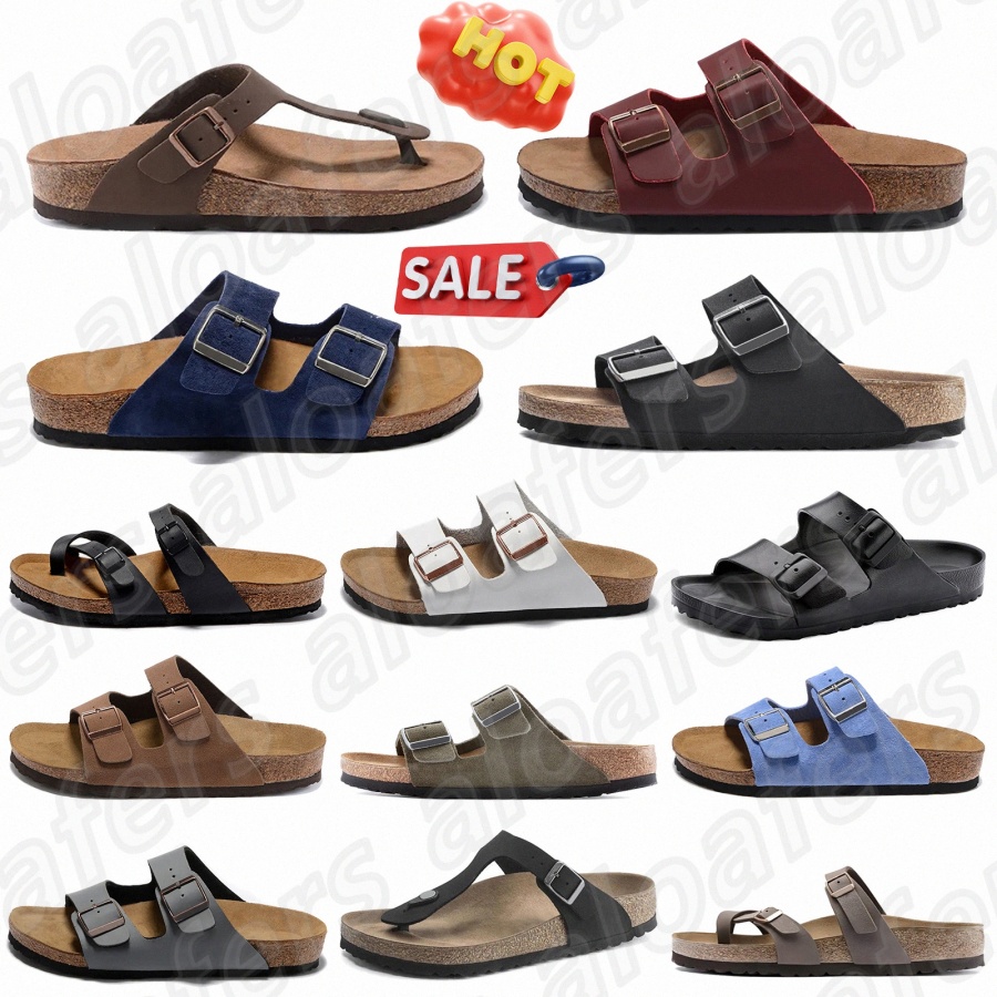 Slipper slide sandals women mens designer fashion Suede Taupe Iron Gray Black Chocolate White Khaki Dark Gray Nubuck Suede Leather MidnjgXn#