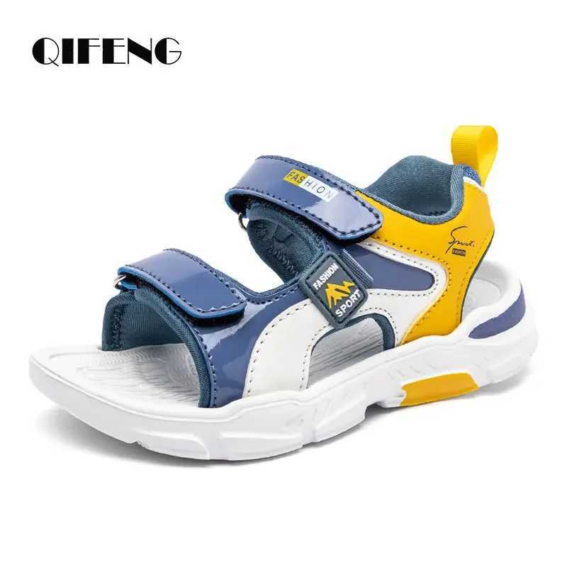 2025 Summer Boys Soft Sandals Fashion Children Shoes Autumn Light Cartoon Sandalias Flat Beach 4-12 Years Old Kids Shoes 12yrs C260522