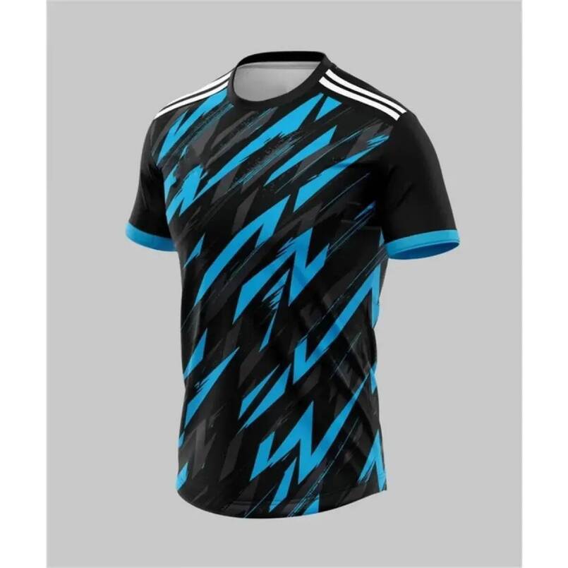 Football sports t-shirt For outdoor running and exercise, 3D printed, suitable for summer, quick drying, men's t-shirt.