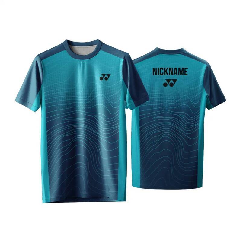 Free customization. Badminton t-shirt, quick-drying, breathable, short-sleeved, fashionable style, best seller in 2026, suitable for both men and wome