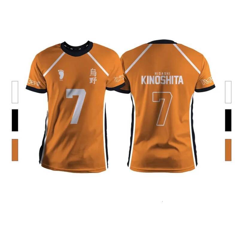 Men's T-shirt New model for summer 2026, sports style, casual fashion, comfortable to wear, good ventilation. Anime volleyball pattern Unisex, sh