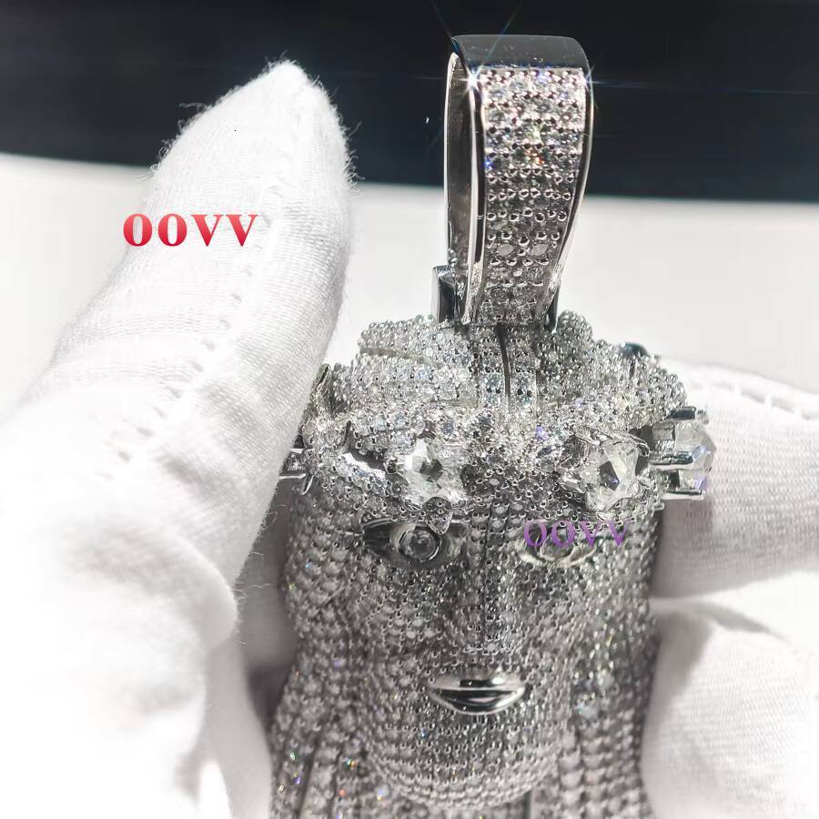 2026 new style Jesus 3inches Hip Hop Custom Iced Out Moissanite Mens FivePoint Star Cut Jesus Pendant