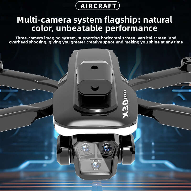 X30 Pro Brushless Motor Drone 8K HD Aerial Photography Intelligent Obstacle Avoidance RC Quadcopter CKS