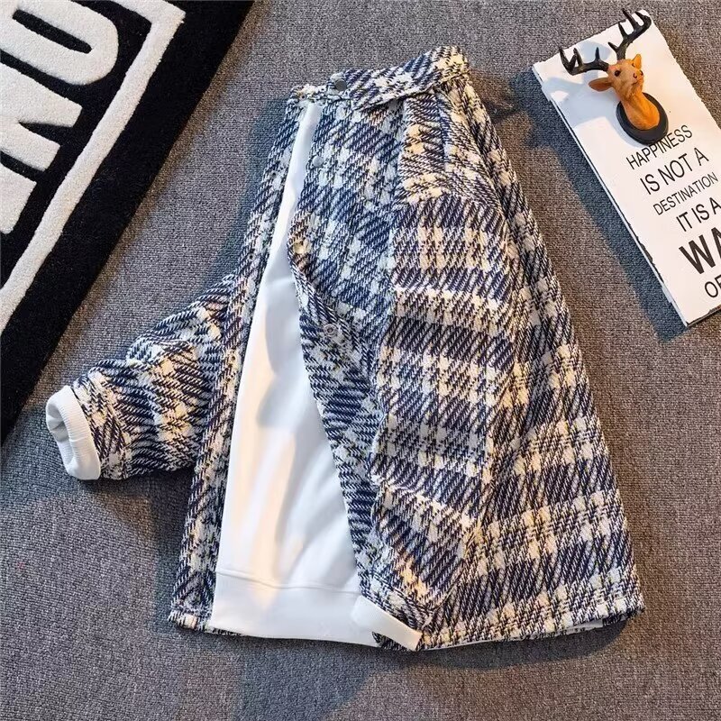 Designer Luxury Brand Essential Loose Plus Men's Collar Jacket Top Fashionable Street Style Small Fragrance Knitted Jacket Men's Sportswear 