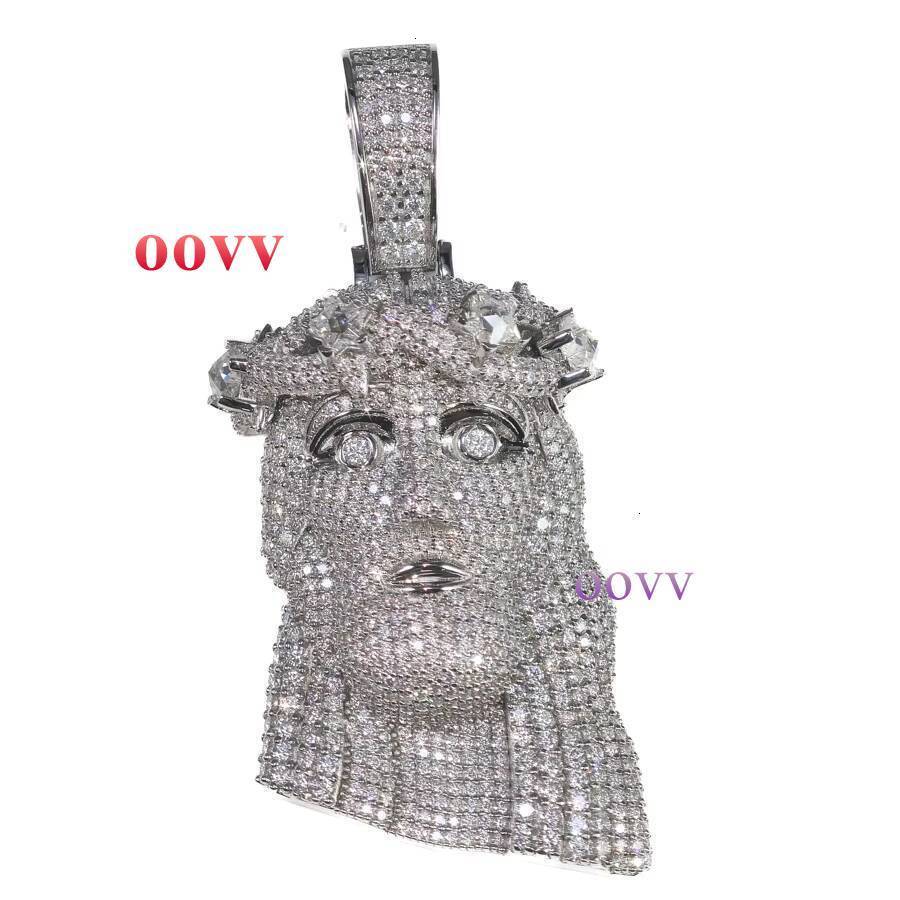 2026 new style Jesus 3inches Hip Hop Custom Iced Out Moissanite Mens FivePoint Star Cut Jesus Pendant