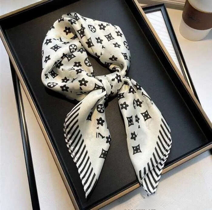 Scarf Silk Scarfs For Women Cap Shawl Lightweight Square Satin Head Wrap Medium Headband Shawl Character Letter Animal Print Dot Floral Neckerchiefs