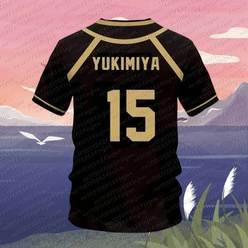 Anime children's t-shirt, new model 2026, anime football team, 3D printed, loose fit, casual style, round neck, short sleeves.