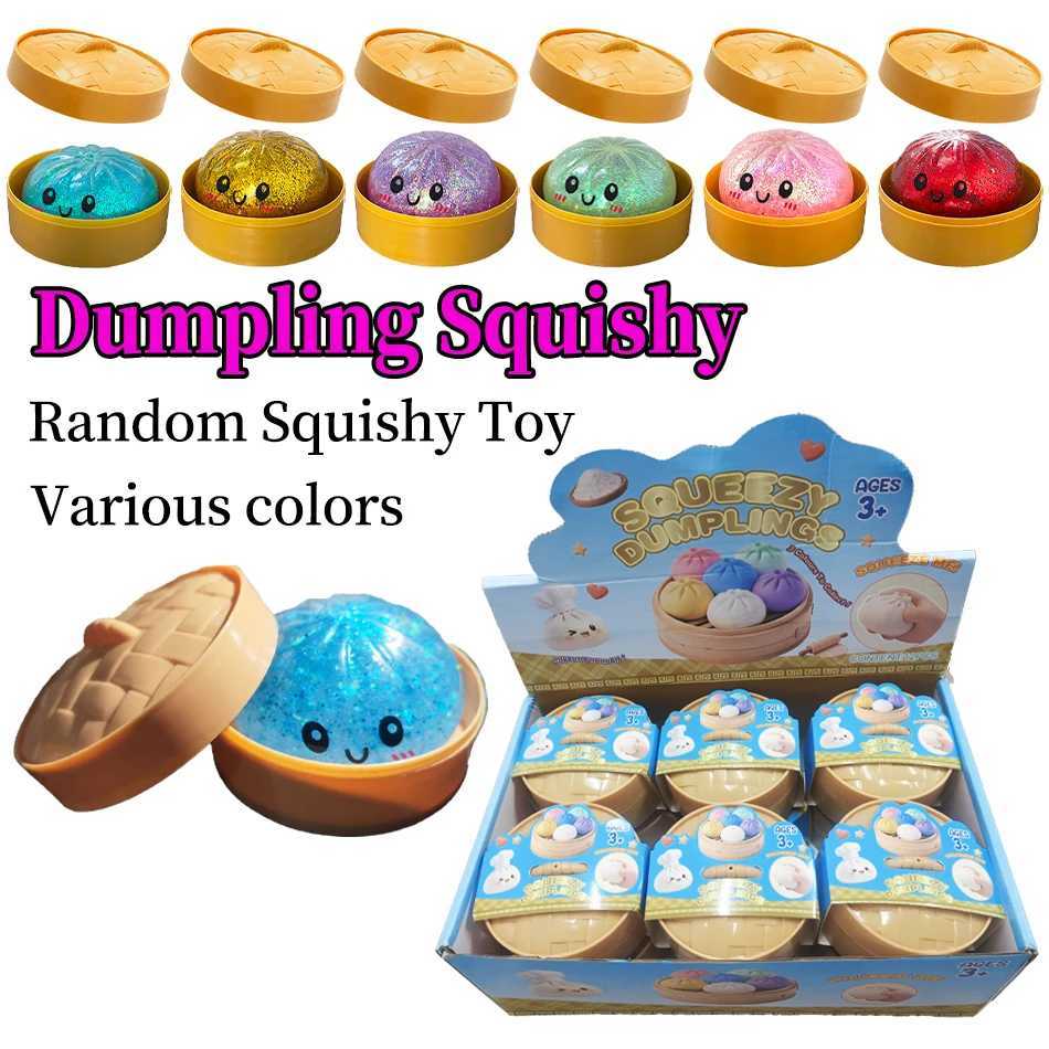 Glitter Dumpling Blind Box Glitter Dumpling Squishy with Box Dumplings Sensory Squeeze Toy for Stress Relief Toys Z260523