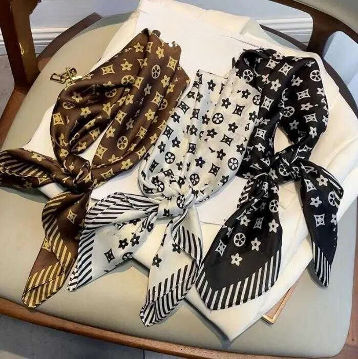 Scarf Silk Scarfs For Women Cap Shawl Lightweight Square Satin Head Wrap Medium Headband Shawl Character Letter Animal Print Dot Floral Neckerchiefs